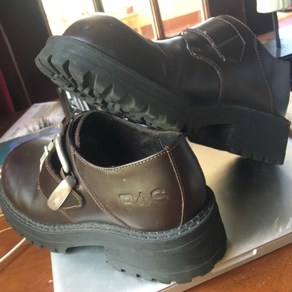 Chunky Leather Ankle Boots