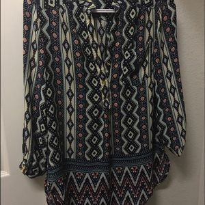 Aztec blouse