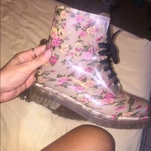 Floral Rain boots