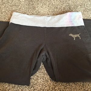 PINK cropped yoga pants