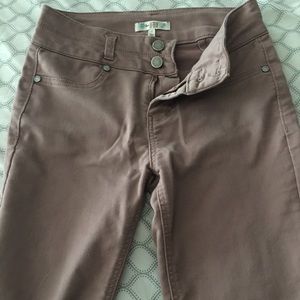 Light pink skinny jeans