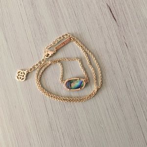 Kendra Scott abalone Elisa necklace