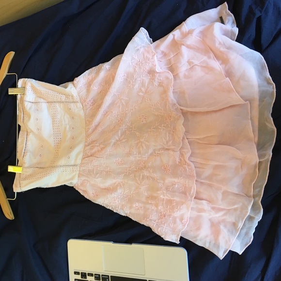 Pink lace dress