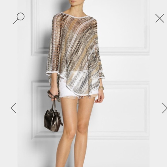 Original 💕MISSONI 💕knit poncho - Picture 1 of 4