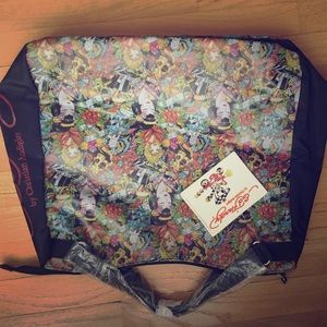 Ed Hardy Graphic Travel Tote
