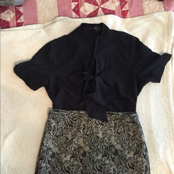 Cute bow front blouse by The Limited