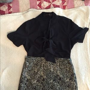 Cute bow front blouse by The Limited