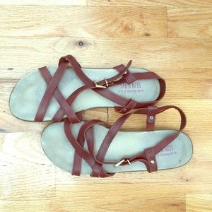 Bass Classic Sunjuns sandals brown
