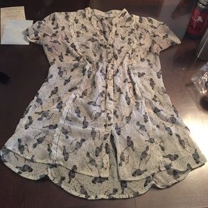 Sheer Bird Blouse by Kirra