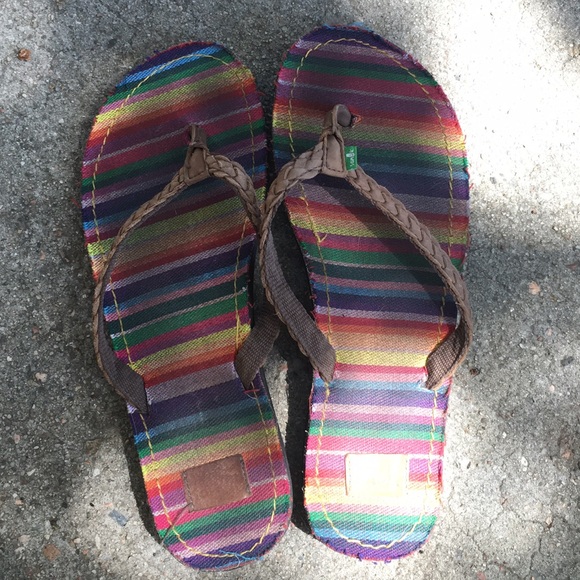 Rainbow Yoga Mat Sanuk Flip Flops