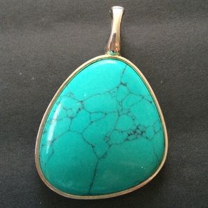 Premier Designs Slide Enhancer Turquoise Pendant