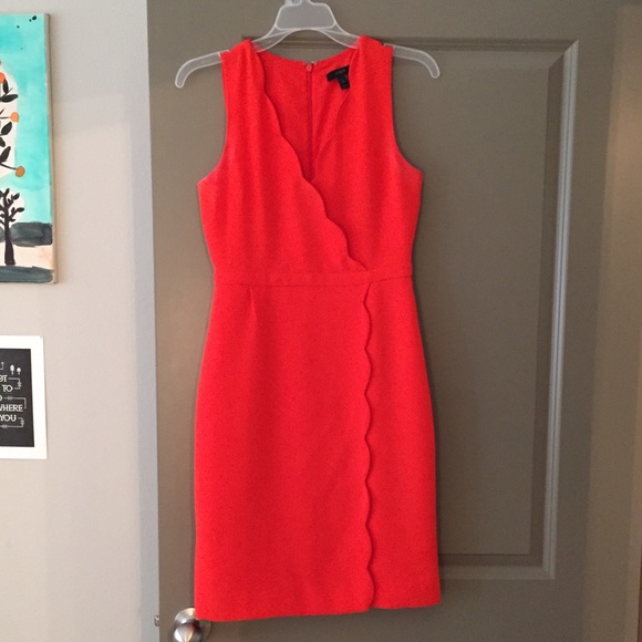 Scalloped J Crew Dress