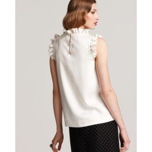 Kate Spade Sleeveless Ruffle Blouse