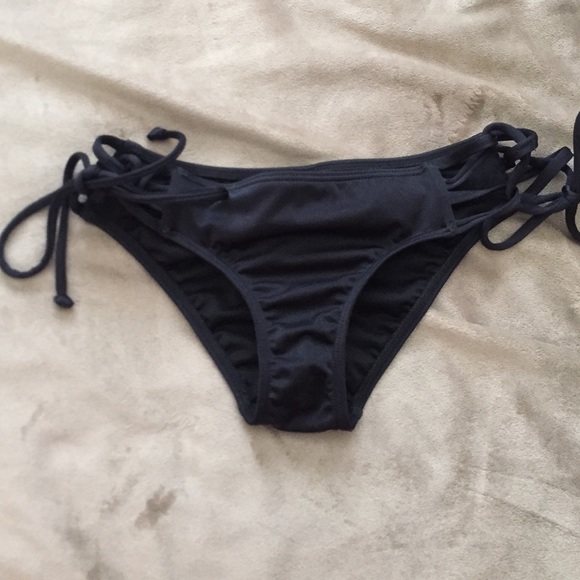 Black Victoria secret bathing suit bottoms