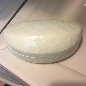 Coach sunglass case. With microfiber cloth