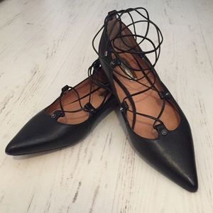 Halogen lace up flats.