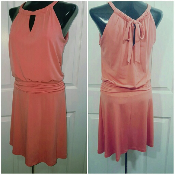 Dresses & Skirts - Coral dress, wedding season!!