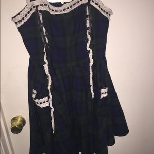 Gothic plaid dress