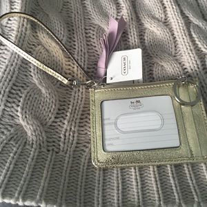 Coach ID holder/wristlet