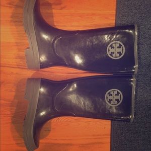 Tory Burch Tall Rain Boots 6.5