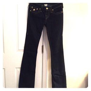 True Religion boot cut dark denim jeans