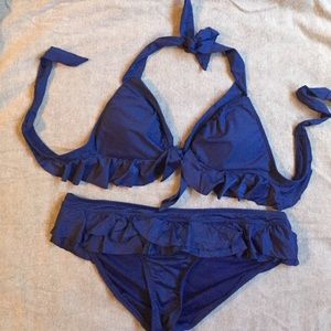 Kenneth Cole blue bikini