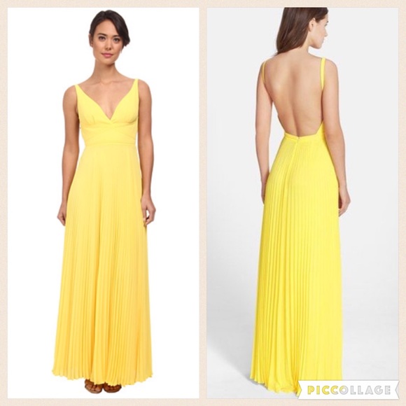 laundry by shelli segal yellow dress