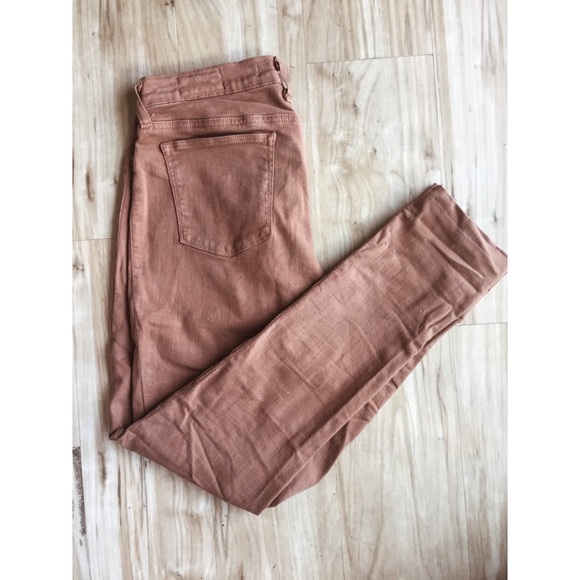 Burnt orange skinny jeans