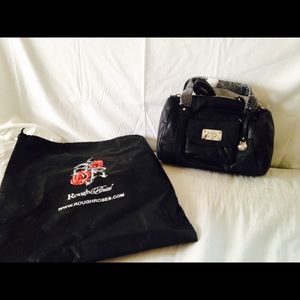 Brand New Black "Rough Roses" Bag