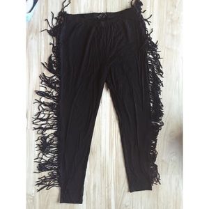 F21 Fringe Leggings
