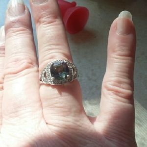 Northern Lights topaz ring