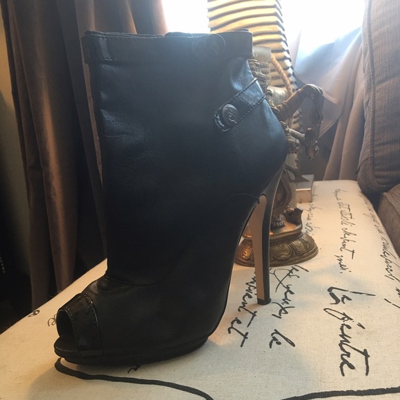 Baby Phat Black Ankle Booties-Worn Once