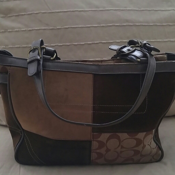 BROWN & TAN HANDBAG