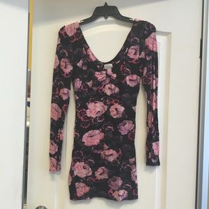 Free People Floral Longsleeve Dress
