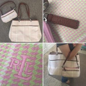 Ralph Lauren Houndstooth Bag set