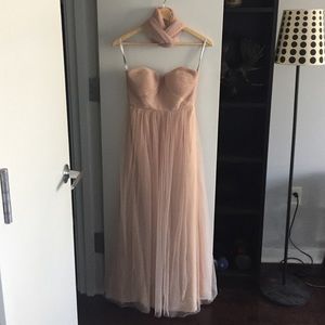 BHLDN Annabelle dress in Sandstone, size 0