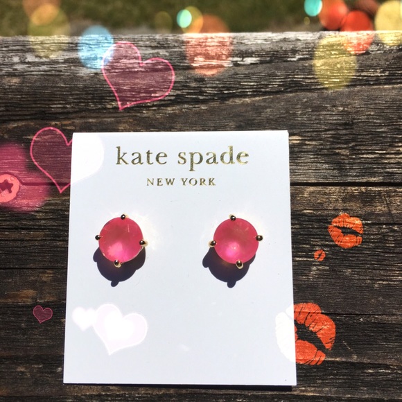 Kate Spade pink stud earrings.