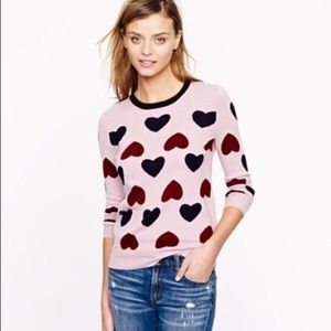 Jcrew wool heart sweater