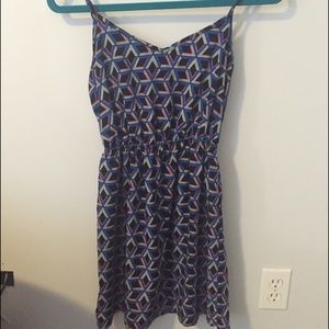 Geometric patterned dress