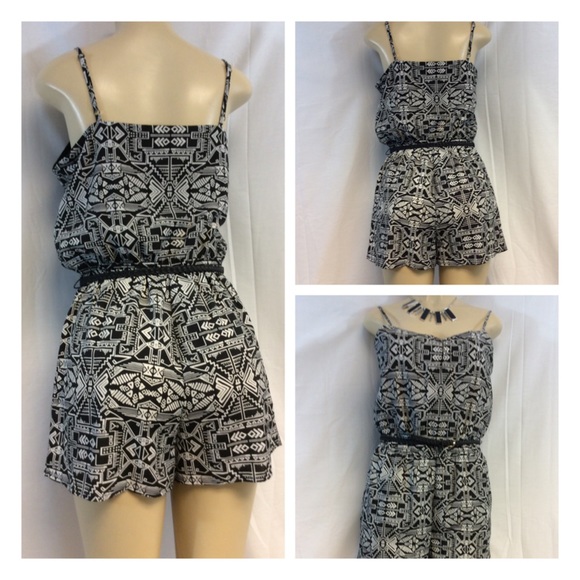 LOU REIGN ABSTRACT DESIGN ROMPER - Picture 2 of 4
