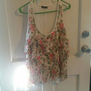 Ruffle tank top
