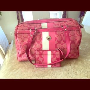 Coach Satchel w/ matching coin purse