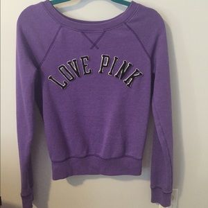 LOVE PINK crew neck sweatshirt