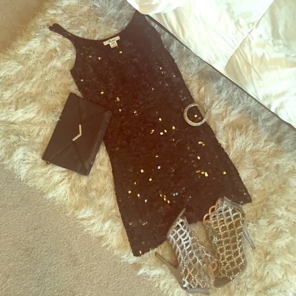 All Sequin Black Mini