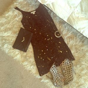 All Sequin Black Mini