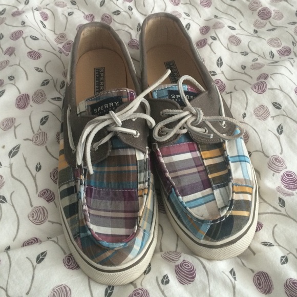 Sperry Topsider Plaid shoes