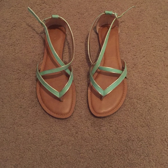 Teal sandals