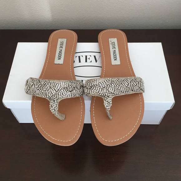 Steve Madden Solitare Rhinestones Slippers