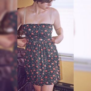 Floral Strapless Dress