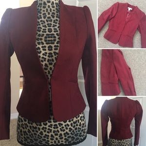 H&M burgundy blazer